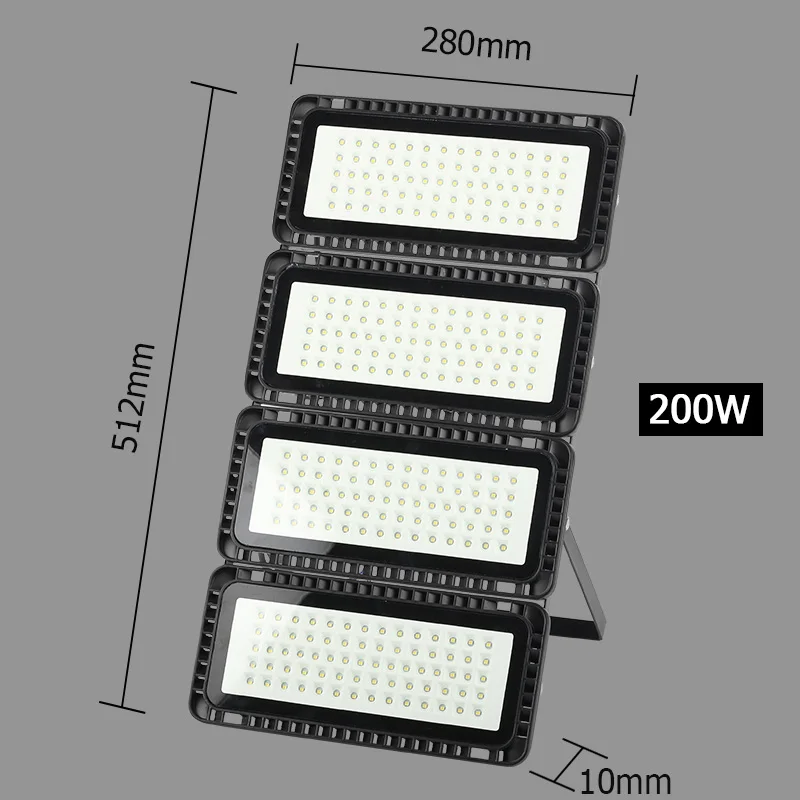 200W Светодиодный прожектор заливающего света IP65 Водонепроницаемый 50 W 100 W 150 W 200 W 240 V 220 V 230 V Светодиодный прожектор на открытом воздухе настенный светильник садовый прожектор - Испускаемый цвет: 200W