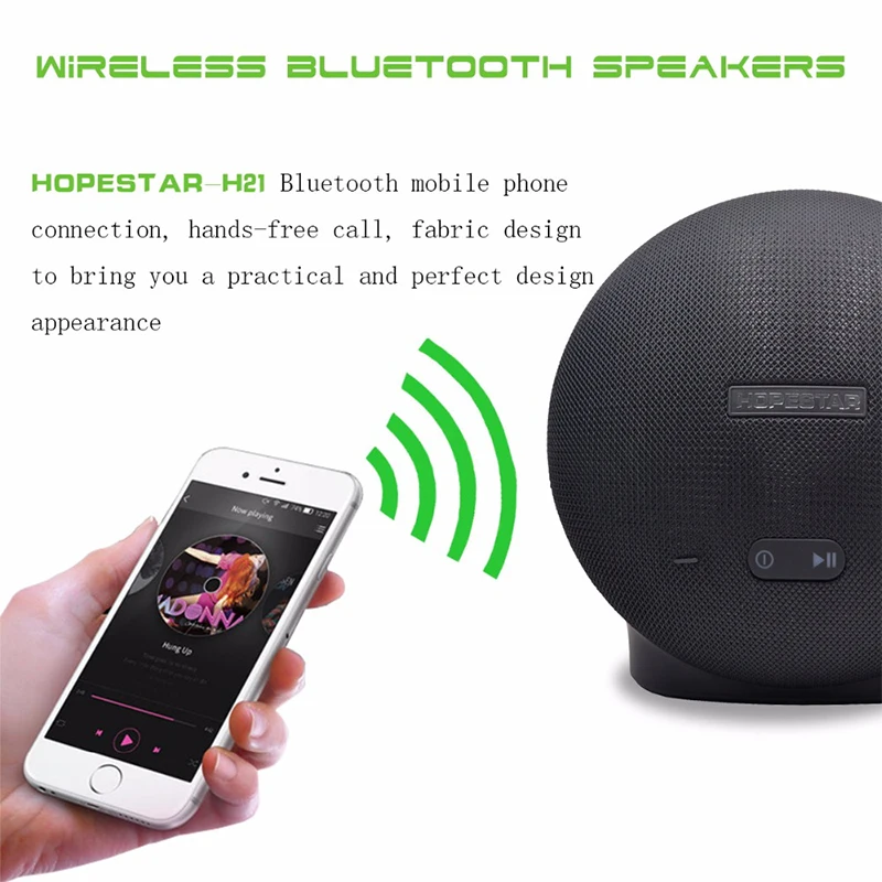 Bluetooth Колонка LemonMan H21 водонепроницаемая Портативная Беспроводная колонка с