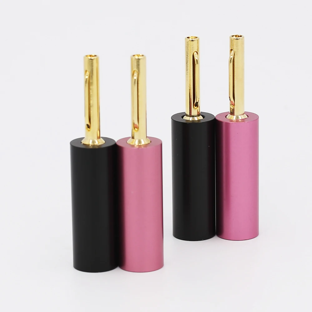 

4Pcs Hi-End Gold Plated Banana Plugs Hifi Audio Speaker Male Connector