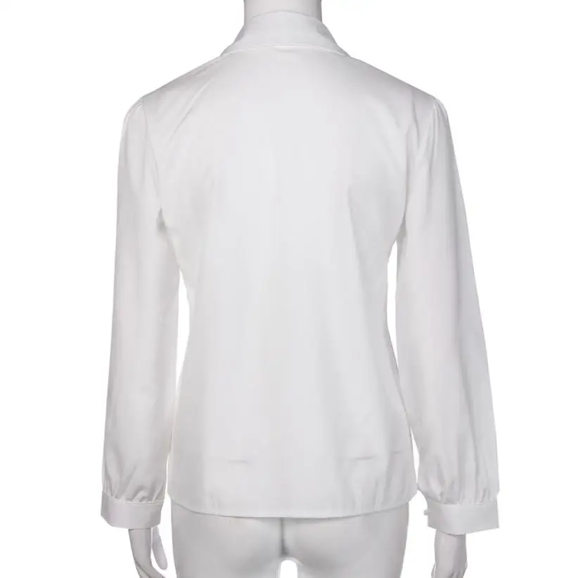 Блузка женская шифоновая с длинным рукавом лацканами A2230|chiffon blouse|long sleeve chiffon