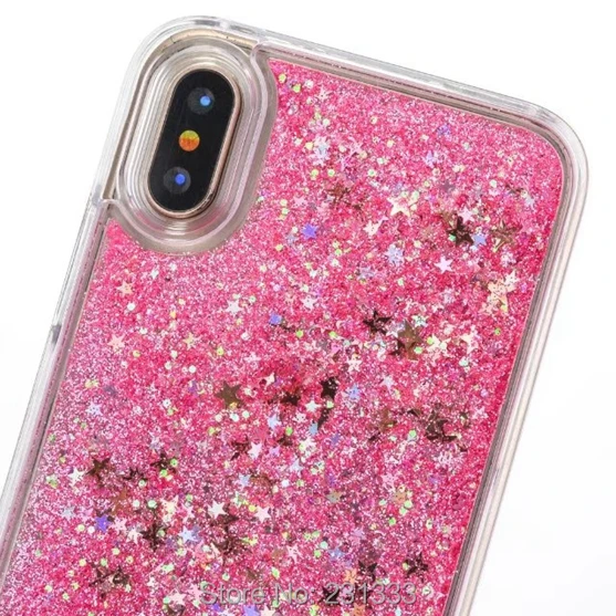 Жесткий чехол C ku для Iphone X 8 7 PLUS 6 6S 5 5C 4G SE с блестящими звездочками динамическая
