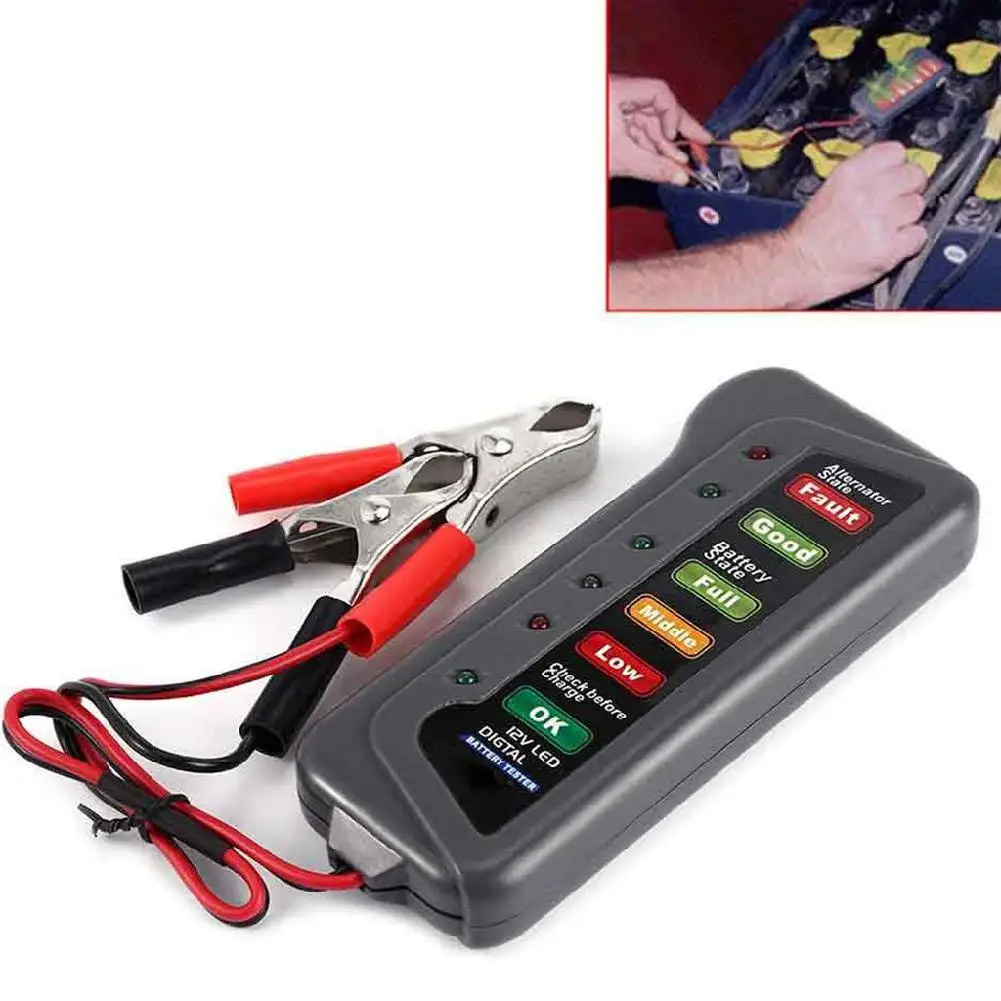 BEESCLOVER 6 светодиодных ламп дисплей цифровой аккумулятор Генератор тестер для