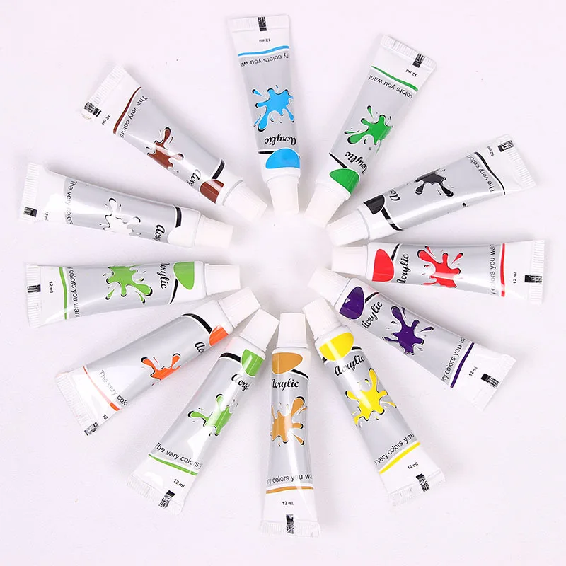 Лак для ногтей 12 цветов УФ-гель акриловая краска абстрактная трубка пигмент