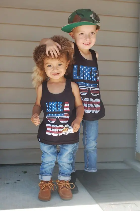 Рубашка для папы и сына Одинаковая одежда всей семьи жилет ребенка семейная