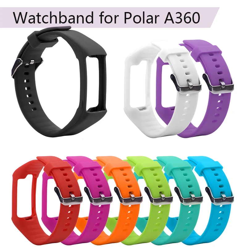Мягкий силиконовый ремешок для часов Браслет замена Polar A360 A370 Смарт часы наручных