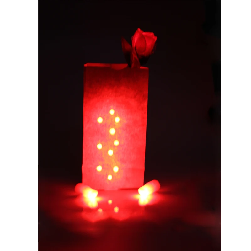 Сумка O Lites(красный и синий) Волшебные трюки игрушки, включая D' светильник пальцы и розы сценический светильник для влюбленных пар Maigc реквизит