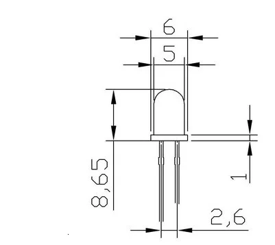 5 мм Светодиодные светоизлучающие диоды зеленый светящийся свет светящаяся
