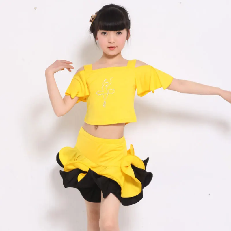 

Girl Kids Long Sleeves Satandard Latin Competition Dress Children Modern Dance Ballroom Salsa Rumba Tango Samba Cha Cha Costumes