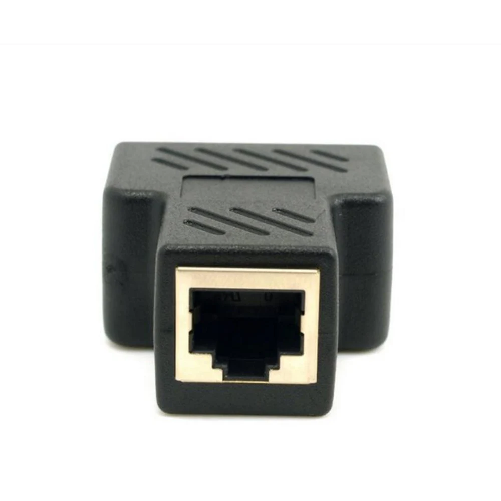 1 до 2 CAT6 RJ45 гнездовой сплиттер Ethernet сетевой кабель удлинитель конвертер адаптер