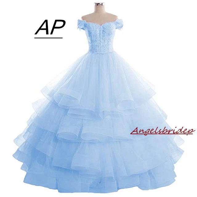 ANGELSBRIDEP новое бальное платье платья для Quinceanera 2021 милое длинное 16 Кружевная