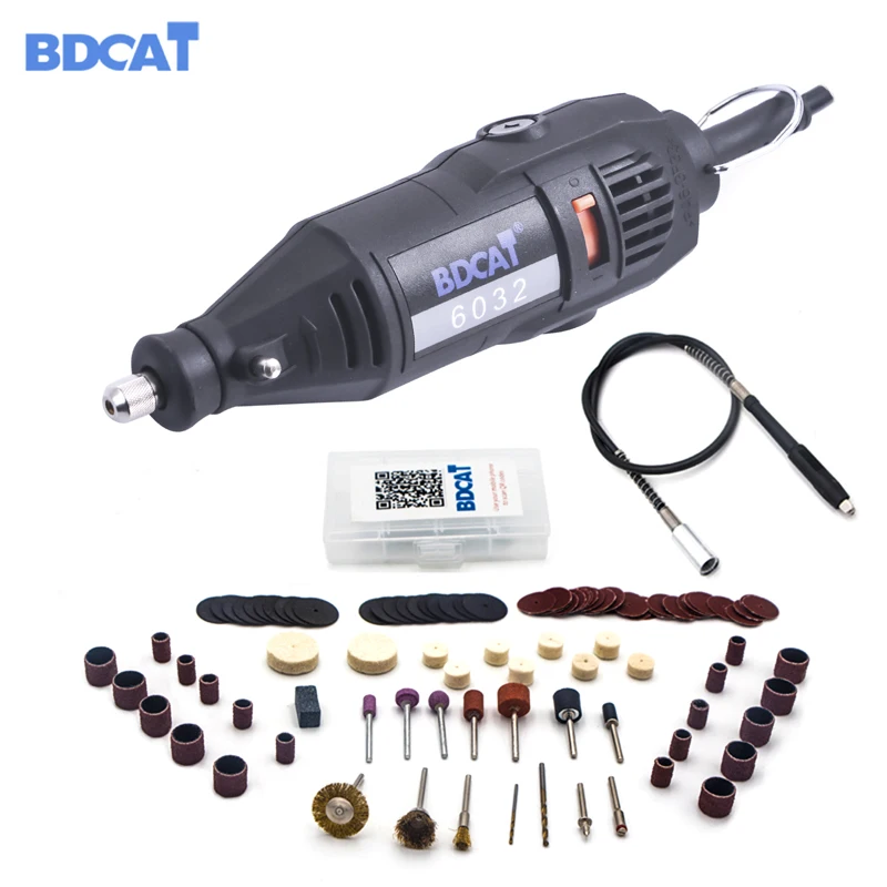 BDCAT 180 Вт Электрический гравер Dremel вращающийся инструмент с переменной скоростью