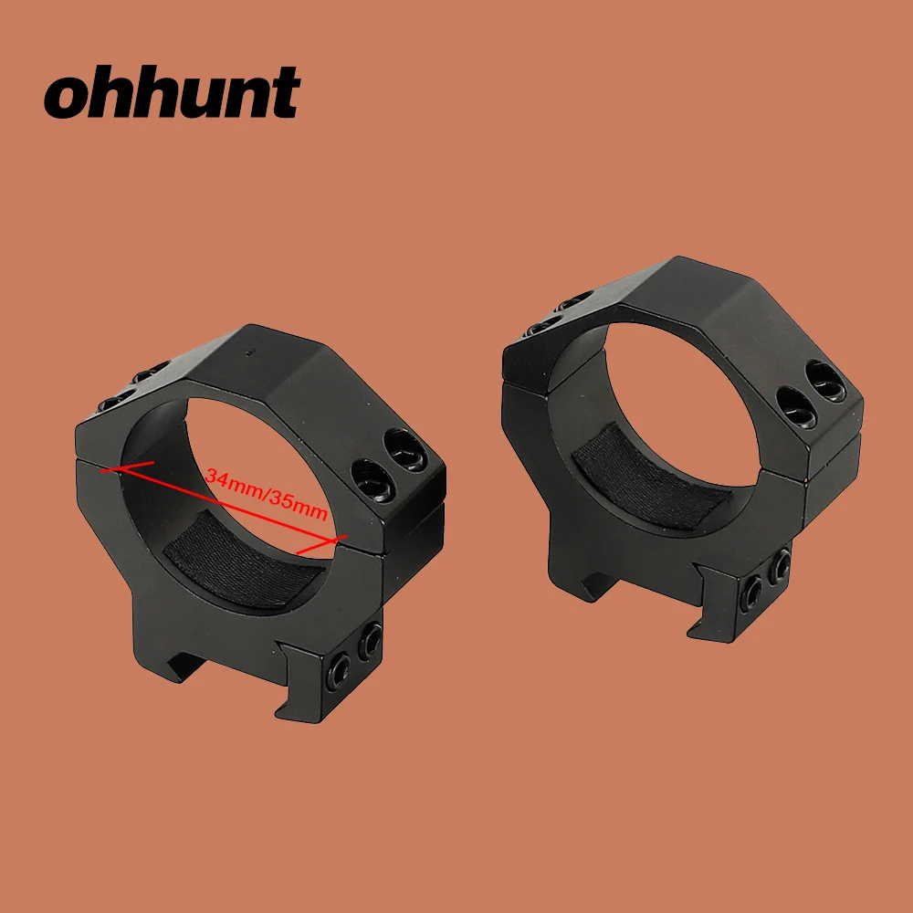 Ohhunt 2 шт. охотничий прицел крепление кольца 35 мм 34 трубки невысокий широкий