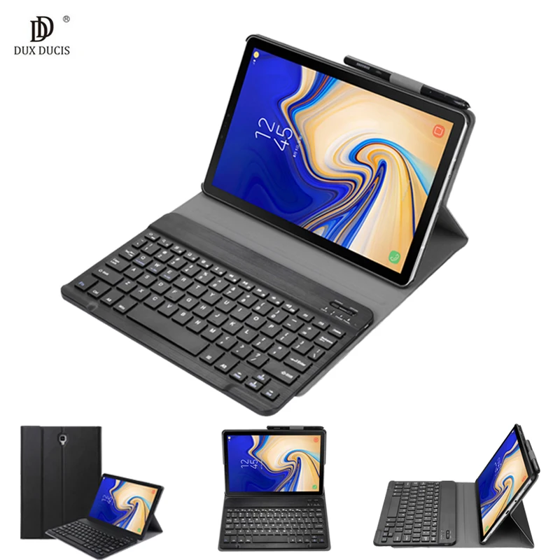 Беспроводной Bluetooth клавиатура умный чехол для планшета samsung Galaxy Tab S4 T830 T835 SM-T835 SM-T835 чехол с карандашом
