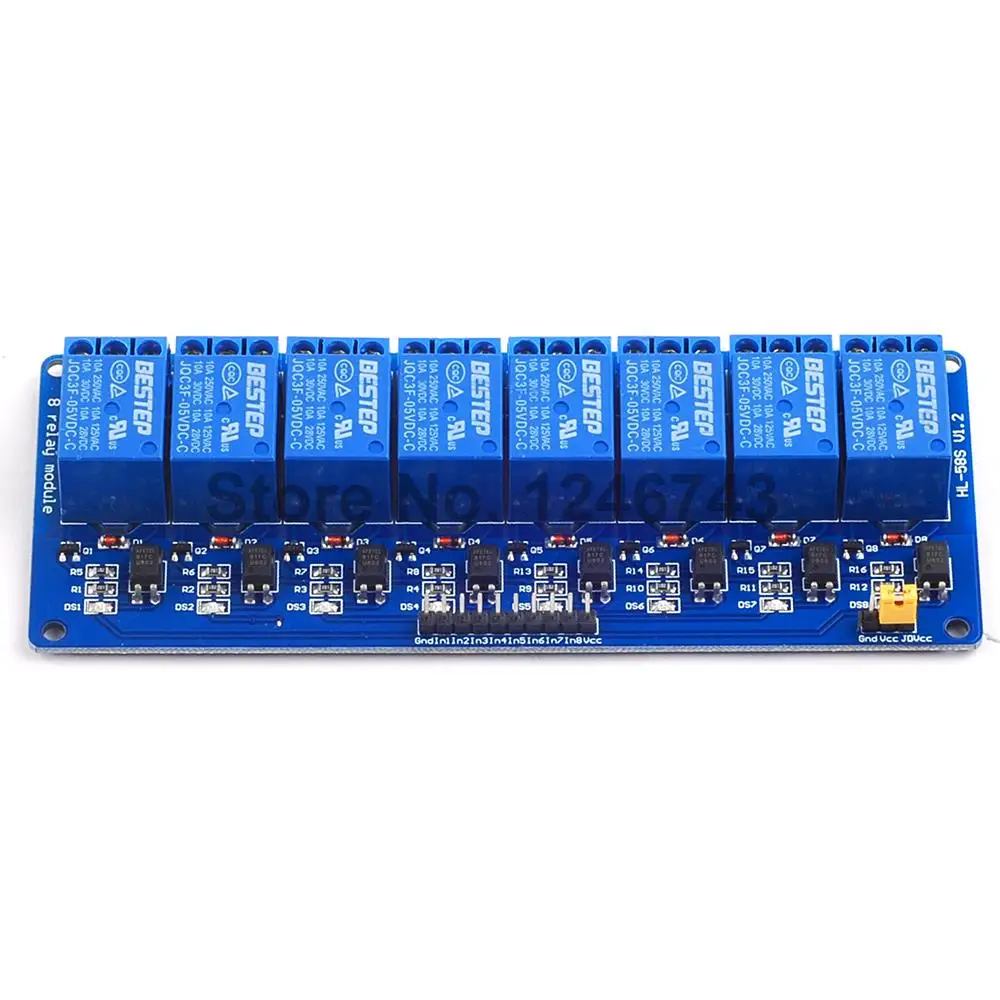 Плата релейного модуля для Arduino PIC AVR MCU DSP ARM 5 В 8 каналов 1 шт.|8 channel relay|channel relay8 |