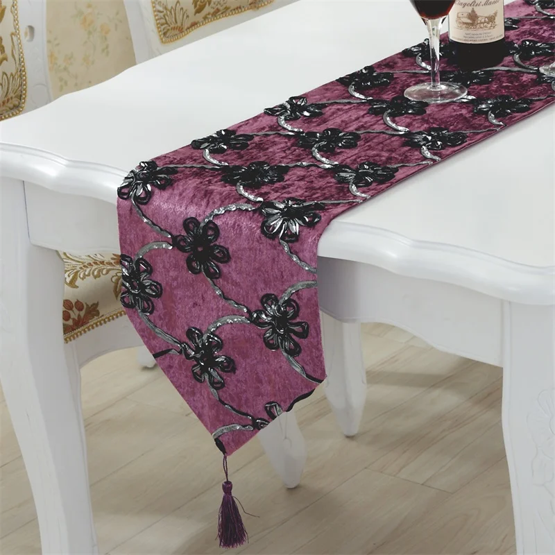 3D ромашки вышитые скатерти льняные и фланелевые ткани настольный декор с флагами