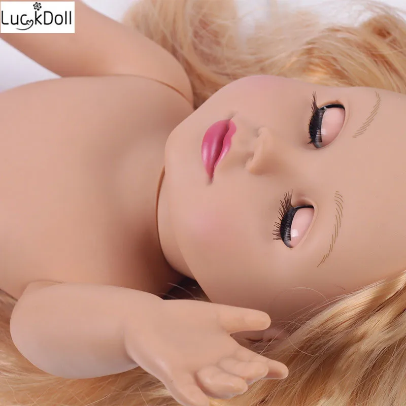 Luckdoll ZWSISU новая блондинка/брюнетка 45 см кукла реальность детская игрушка подарок на день рождения для как куклы