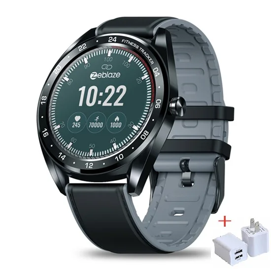 Black With Charger Dropshipping Zeblaze NEO Smart Fitness Watch Men Blood Pressure Sports Smart Watch Heart Rate Female Touch Bluetooth Smartwatch - Цвет: Black With Charger