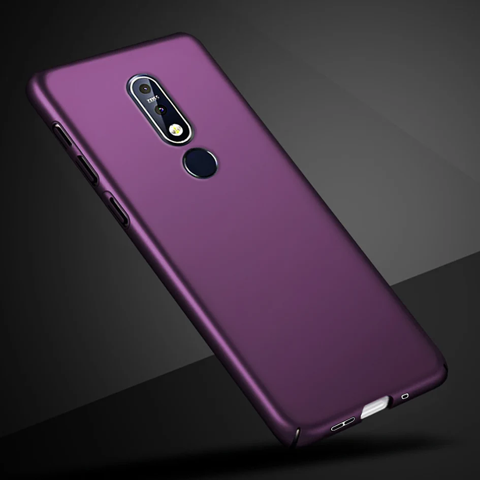 Purple Чехол для Nokia Lumia 7,1 6,1 3,1 2,1 противоударный Жесткий ПК чехол для телефона для Nokia7.1 6,1 Nokia3.1 2,1 задняя крышка защитная оболочка - Цвет: Purple