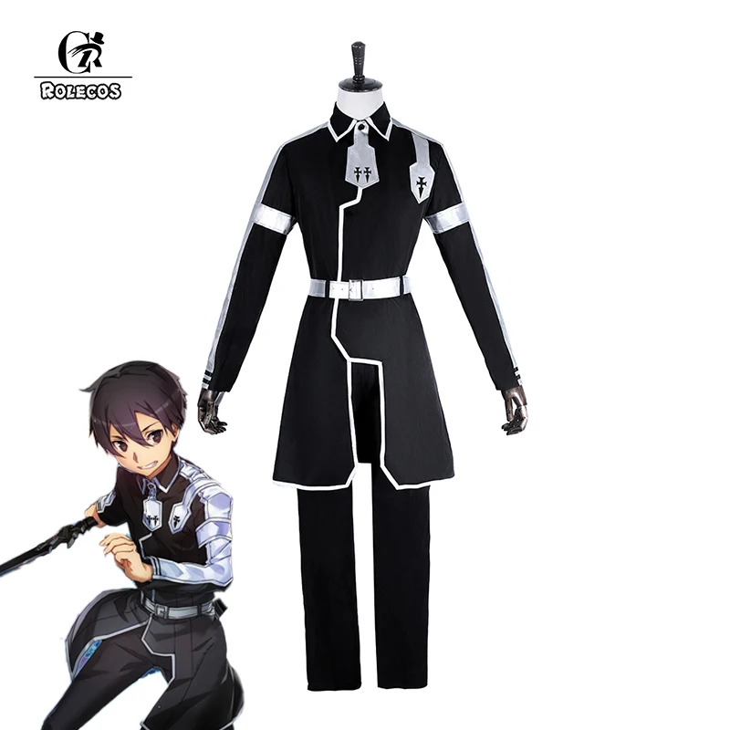 Мужской костюм для косплея ROLECOS черный косплея|Костюмы аниме| |