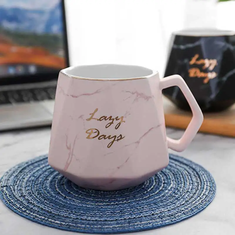 Кружка в скандинавском стиле керамическая кружка с мраморной текстурой большая