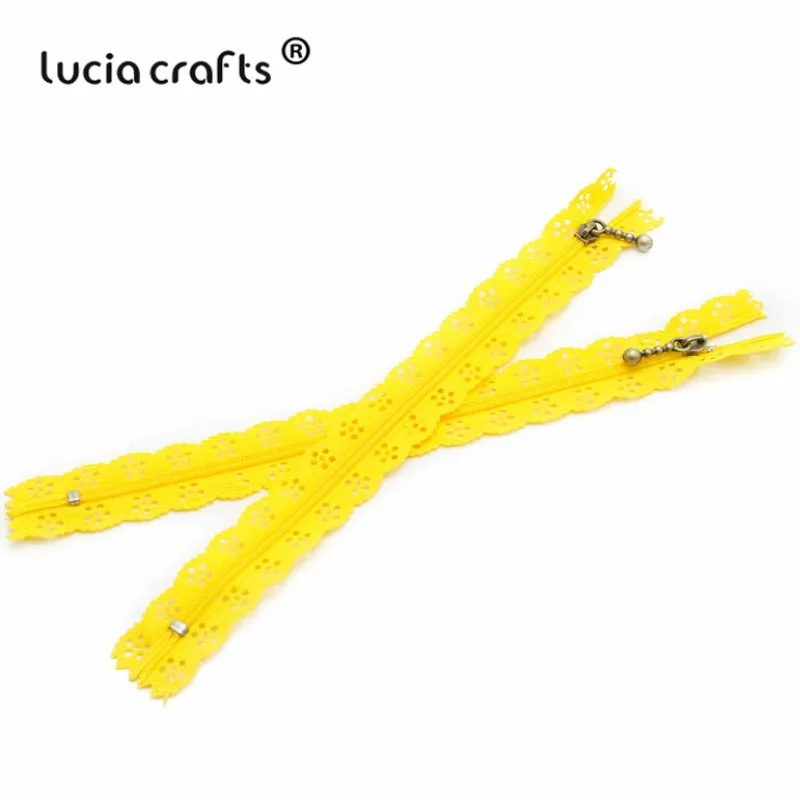 C4 Yellow 6pcs Lucia ремесла 20 см нейлон катушки красивые кружева молнии для DIY сумка портной канализации ремесло розничная J0301 - Цвет: C4 Yellow 6pcs