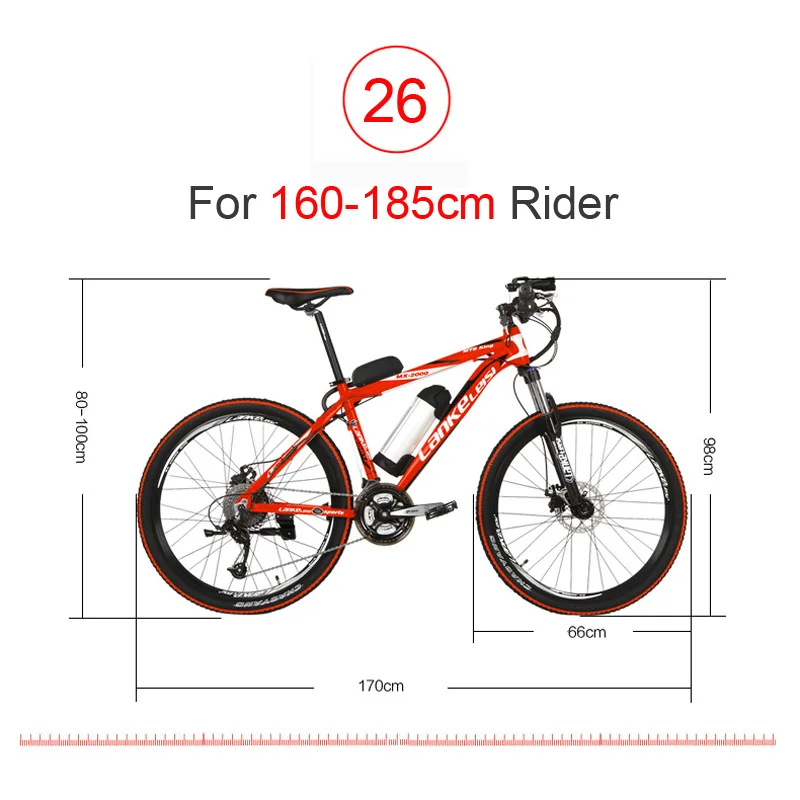 MX2000 27 скоростей 26 &quot 36 V/48 V 240 W Алюминий оправа из сплава литиевая Батарея
