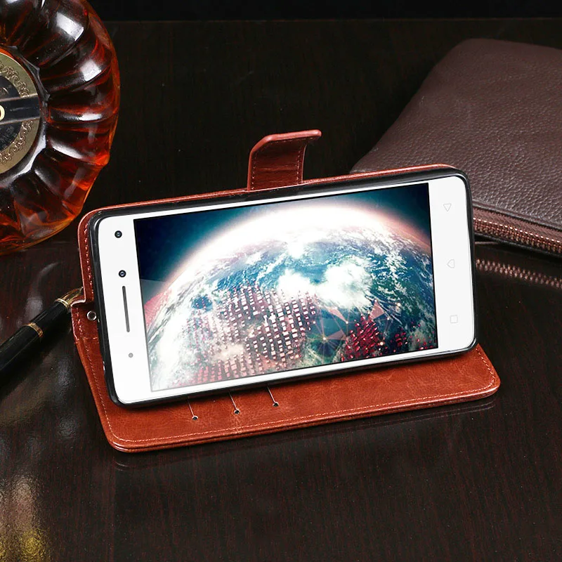 Itgoogo для lenovo Vibe S1 чехол Роскошный кожаный флип защитный телефона задняя крышка