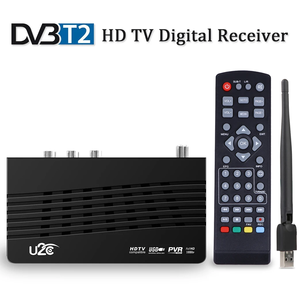 U2C dvb t2 tv tuner тв приставка для России тюнер Wifi receiver vga цифрового iptv HD TV Box c Служба