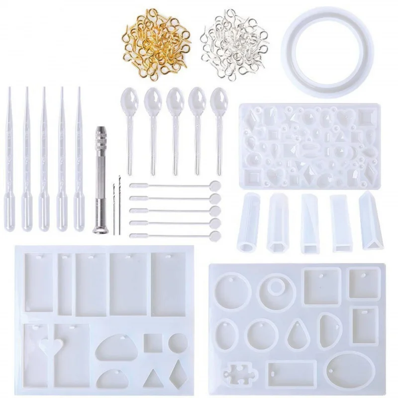 DIY Bracelet Pendant Jewelry Casting Molds Silicone Resin Set Making Tool Crafting Earrings PY | Дом и сад