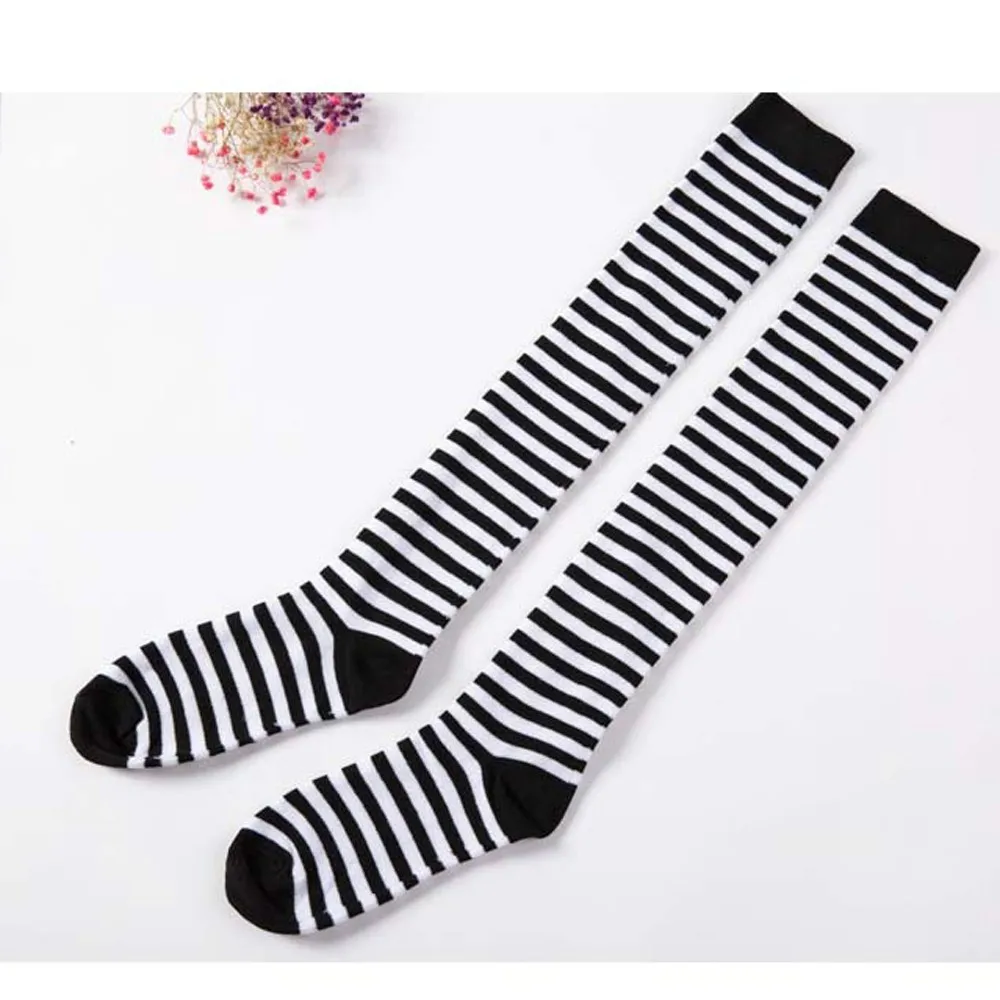 Женские хлопковые гетры в полоску Calcetines Chaussettes зима 2019|Чулки| |