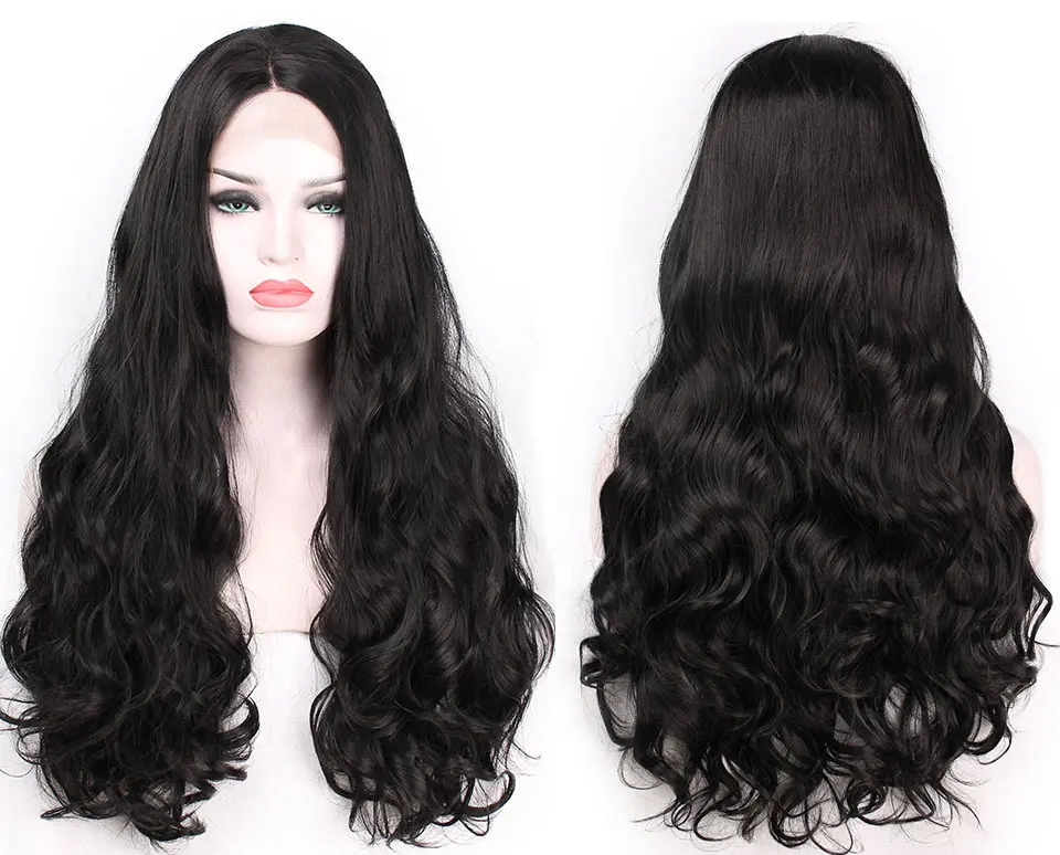 AISI BEAUTY 28 ''длинные волнистые синтетические парики на шнурках спереди, ручная вязка, светлые натуральные бесклеевые черные красные термостойкие волосы для женщин