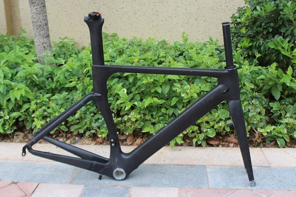 Аэро карбоновая рама для велосипеда 52 см + вилка подседельная стойка