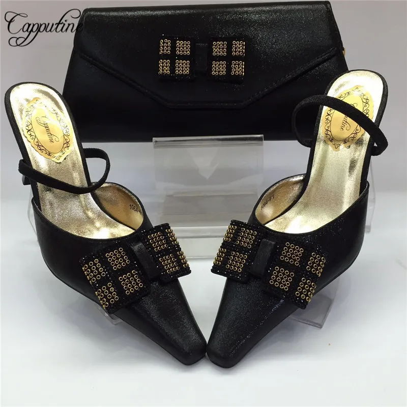 Capputine/Новое поступление комплект из женской обуви и сумочки в африканском стиле