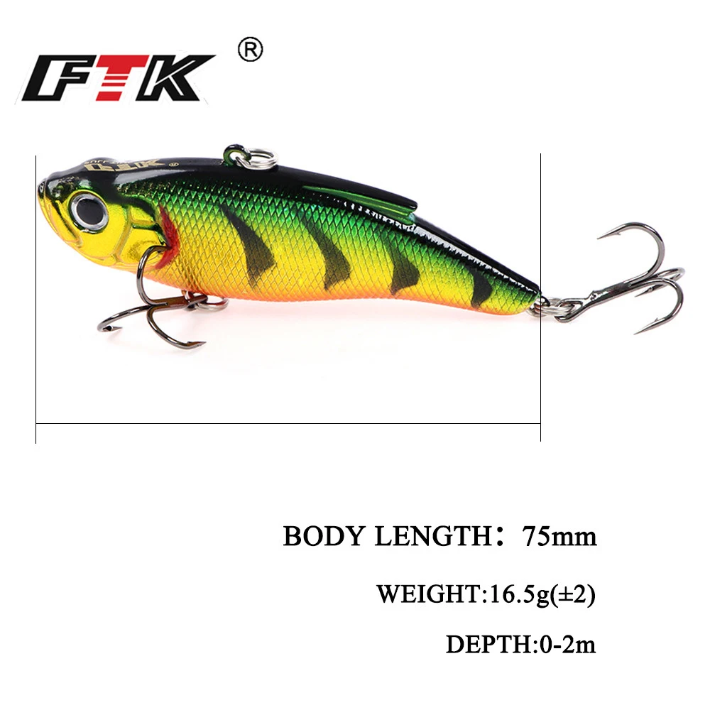 FTK 5 цветов/коробка рыболовная приманка набор блесна Isca Crankbait Pesca Jig рыболовных