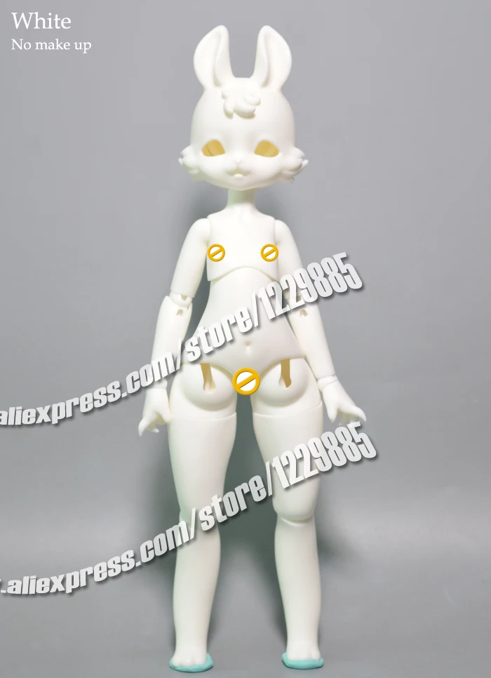 HeHeBJD 1/6 симпатичный кролик свободные глаза горячие куклы смолы игрушки подарки