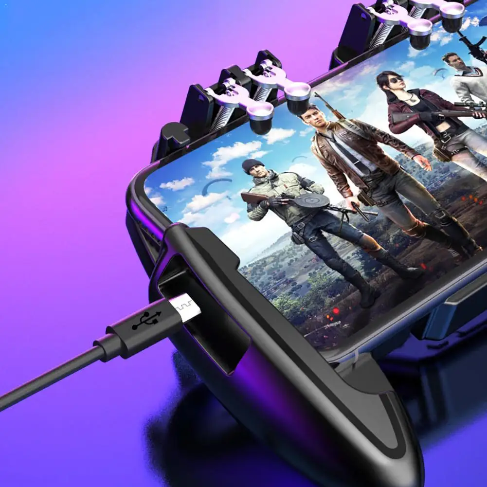 Мобильный игровой контроллер PUBG с шестью пальцами геймпад триггер кнопка