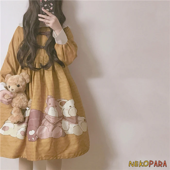 Невероятно милые домашние тапочки мягкие рисунком медведя из мультфильма платье