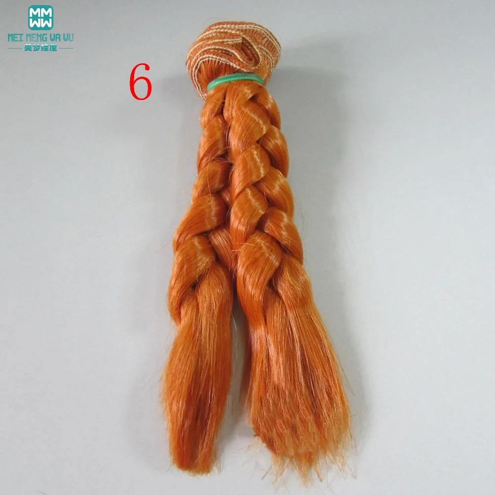 Парики для куклы 1 шт. 15 см и 25 * 100 волосы BJD/SD светильник золотистые/коричневые