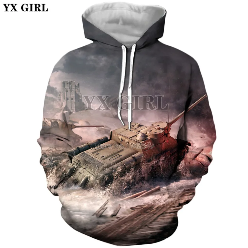YX GIRL 2019 новый стиль 3d модные мужские толстовки с капюшоном игры мир Майков