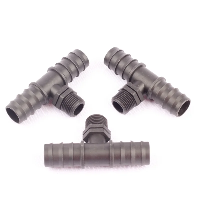 50 шт. наружная резьба 1/2 дюйма к стандарту DN25|tee connector|water splitterhose tees |