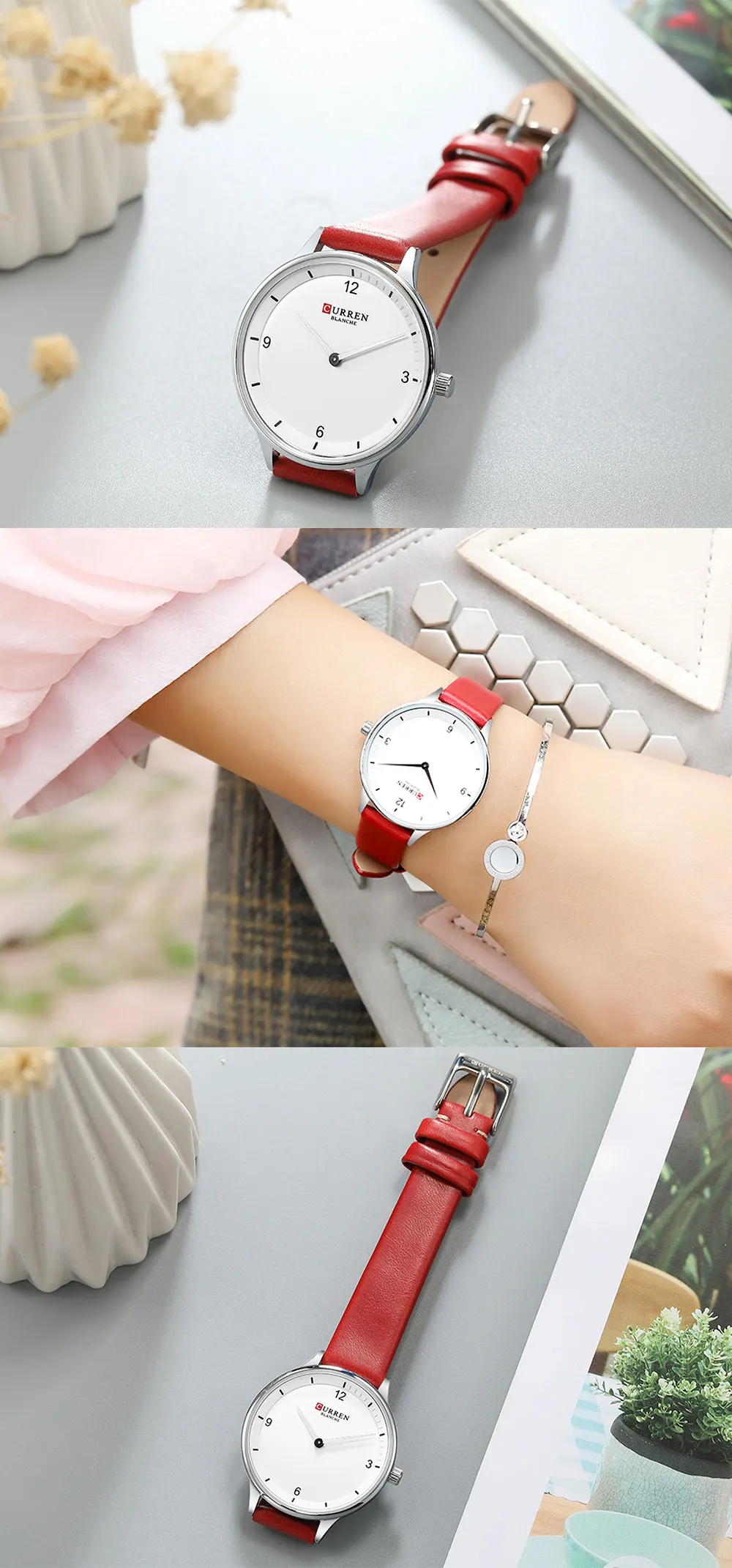 CURREN Women's Watches Fashion Ladies Watches For Women Bracelet Clock Dress Wristwatch Luxury Relogio Feminino Saati
