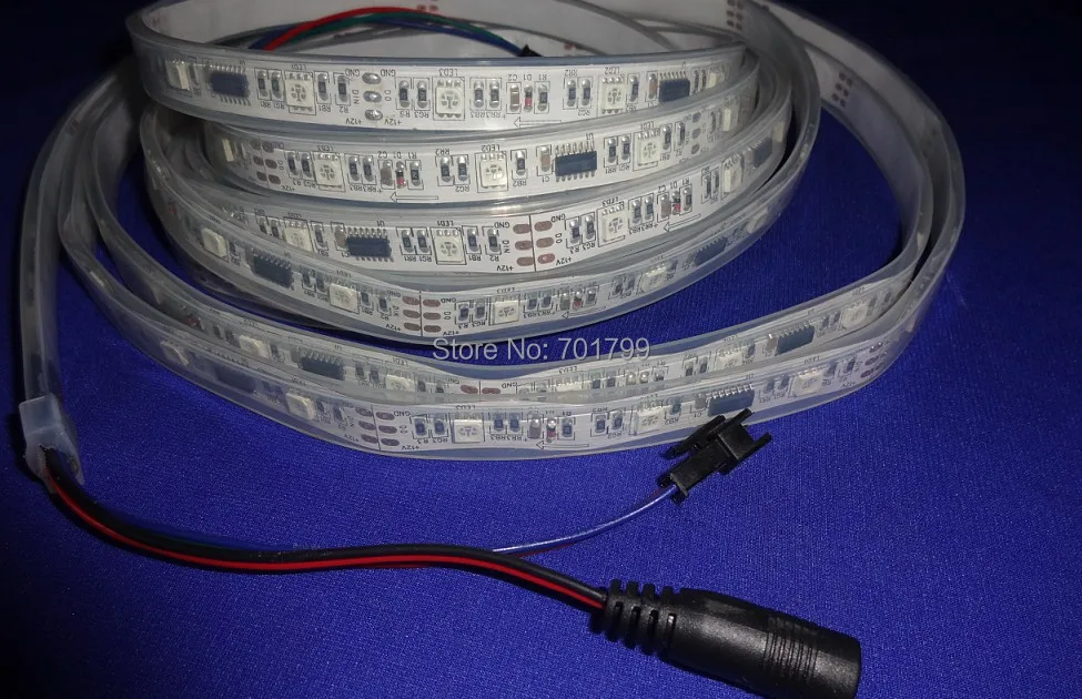 4 м 12 В постоянного тока 30 светодиодов/м и 10 шт. TM1809 ic/метр (30 пикселей) светодиодная
