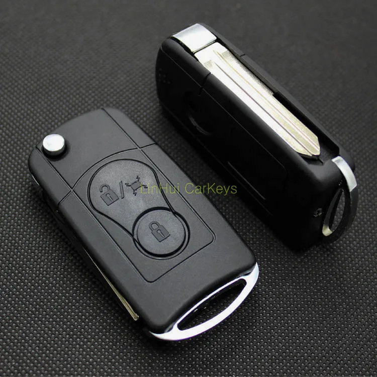 

2 PCS PINECONE for SSANG YONG KYRON ACTYON REXTON 2 Buttons Uncut Brass Blade Modified Remote Blank ABS Key Shell
