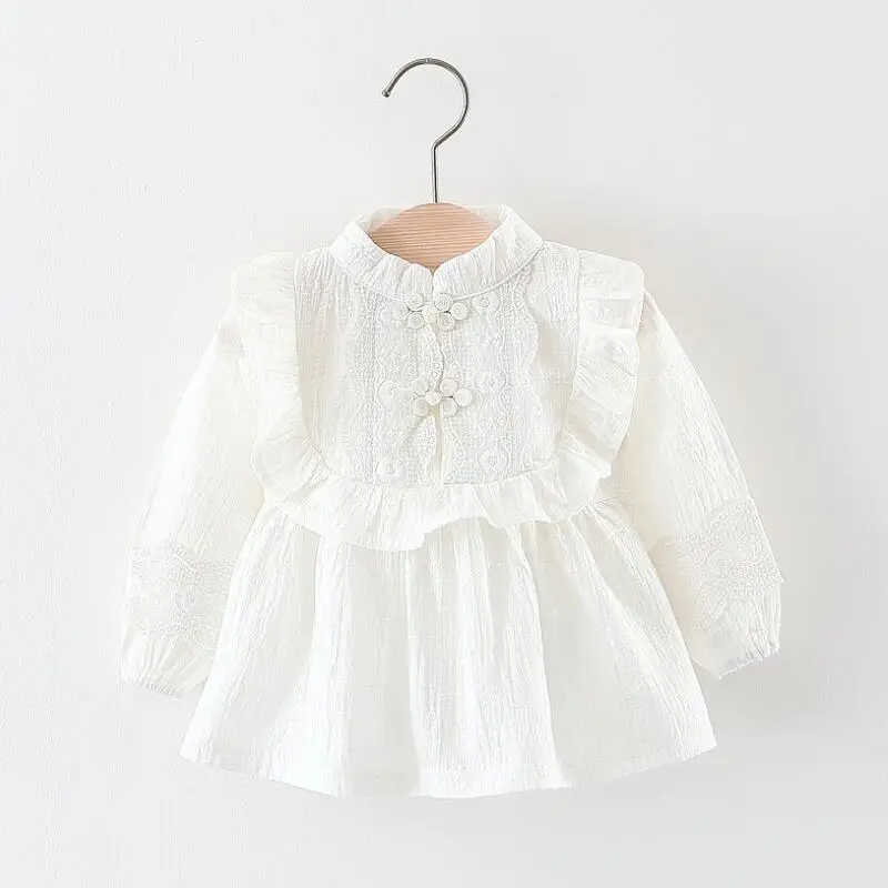 2018 Демисезонный детская одежда для малышей платье принцессы девочек Кружево