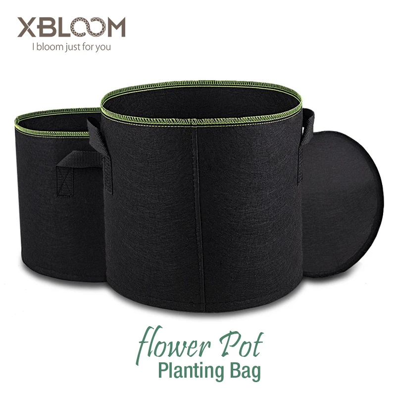 Нетканое Дерево Ткань горшки для выращивания мешок корень контейнер растений