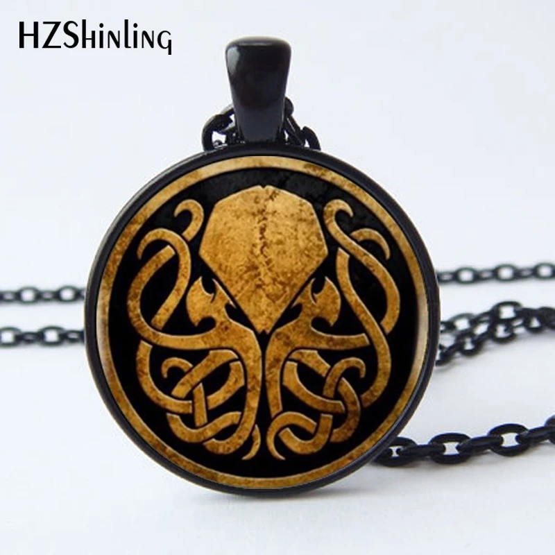 Cthulhu Pendant Necklace Handmade Bronze Copper Chain Long Vintage Women Jewelry A-014 HZ1 | Украшения и аксессуары
