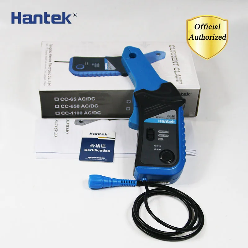 Осциллограф Hantek рабочая пропускная способность 20 кГц/400 Гц 1mV/10mA 65A/650A |