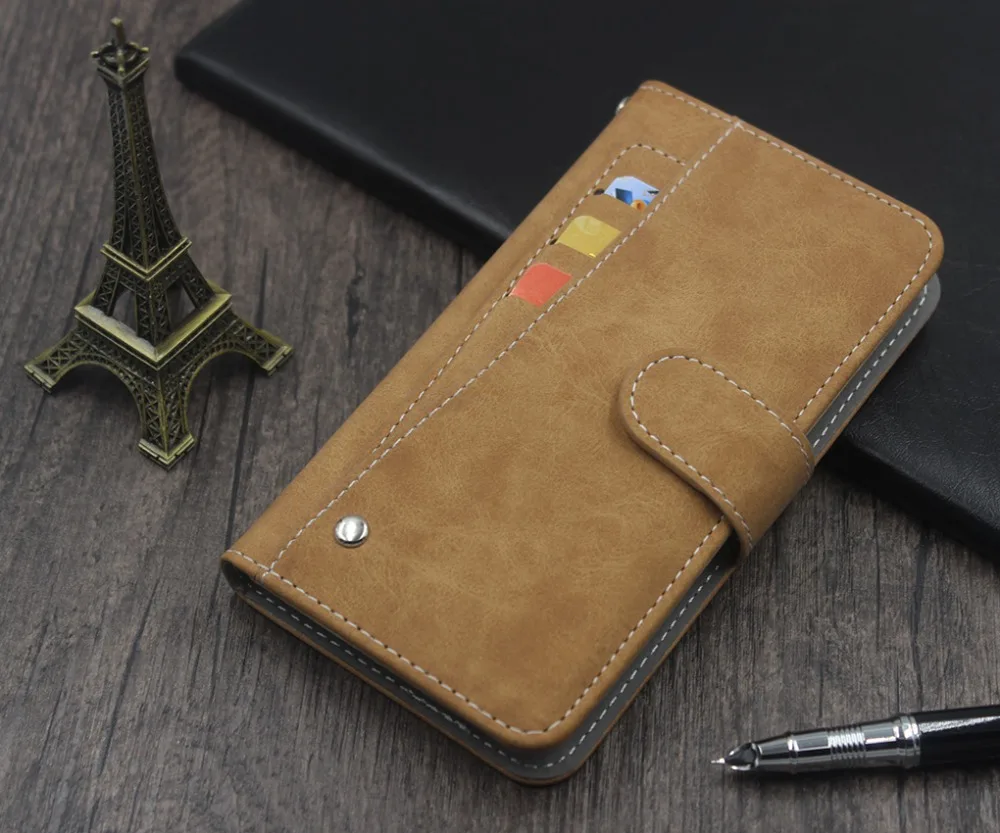 Hot! Fly Power Plus 2 FS526 Case High quality flip leather phone bag cover case with Front slide card slot | Мобильные телефоны и