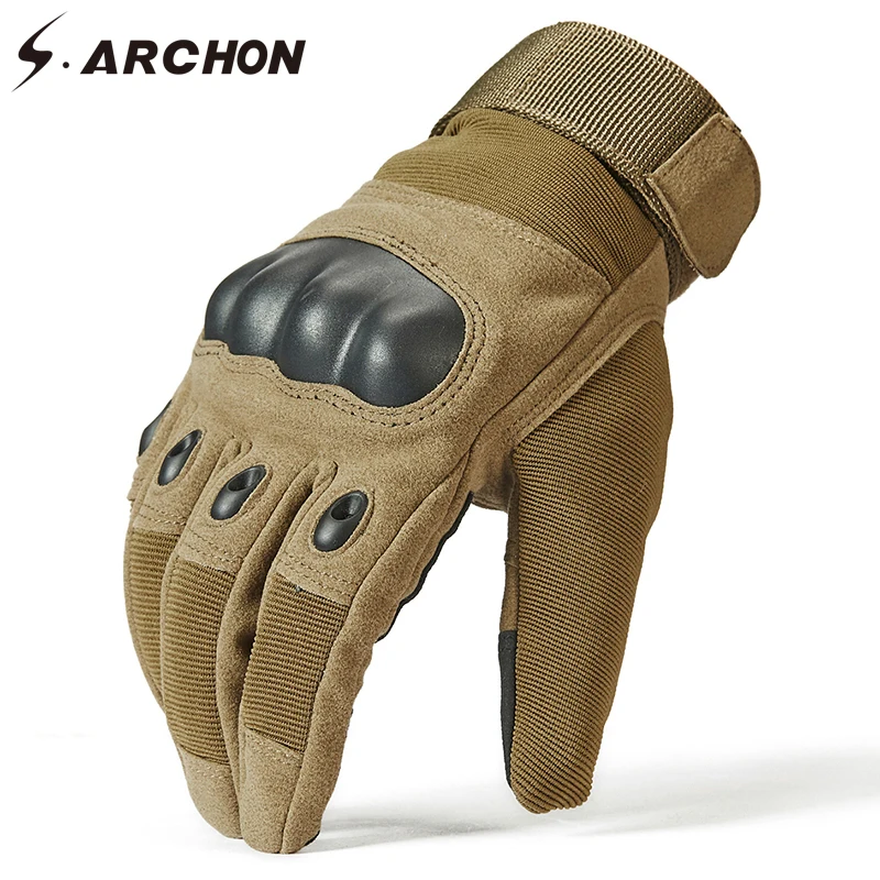 

S.ARCHON Winer Thermal Full Finger Tactical Gloves Men SWAT Special Forces Combat Military Glove Paintball Airsoft Army Mittens