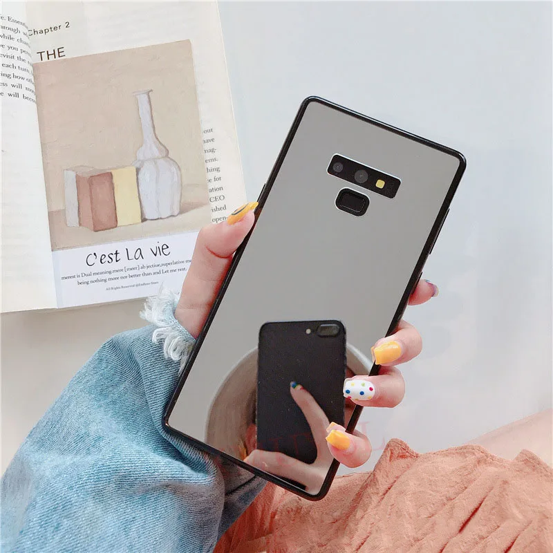 Зеркальный чехол для телефона для samsung Galaxy A50 A70 A30 A7 A5 S8 S9 S10 плюс S10E J4 J6 плюс J8 макияж с акрилловым покрытием Лидер продаж